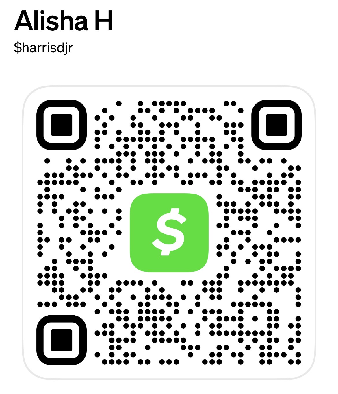 Cash App QR code for IPNP merchandise payments